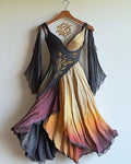 Summer vacation Viking theme Kettle knot irregular handmade dress 9ddf
