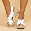 Hemp Rope Shoes Wedge Hemp Rope Women's Shoes Large Size